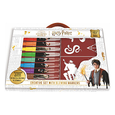 Jiri Models Kreativní sada fixy foukací 10ks se šablonami Harry Potter v krabici 38x28cm Jiri Models Kreativní sada fixy foukací 10ks se šablonami Harry Potter v krabici 38x28cm