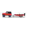 Maisto - Design Tow &amp; Go, 1966 Ford Bronco Trailer with Bass Boat, 1:64