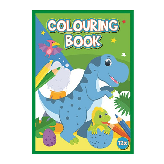 Rappa Kniha omalovánek 72 stran A4 Dinosauři
