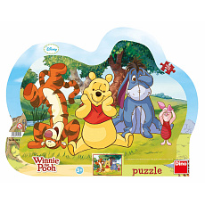 Dino dětské puzzle Disney Schovávaná s Medvídkem Pú 25D