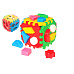 Teddies Vkládačka kostka plast 12x12cm v síťce 12m+
