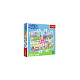 Puzzle 4v1 Peppa Pig/Prásátko Pepa Vzpomínka na prázdniny v krabici 28x28x6cm
