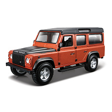 Bburago - Auta HOBBY, Land Rover Defender 110, oranžová metalíza, 1:32