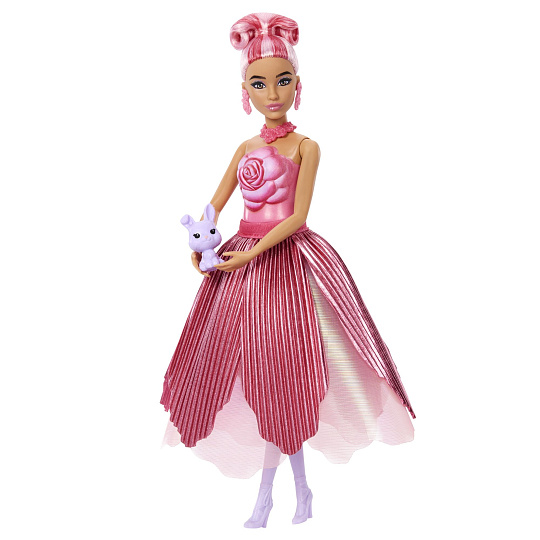 Mattel Barbie PETAL POP květinové překvapení - červená růže
