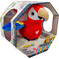 Steppos Mac Toys STEPPOS Happy Yappers Papoušek - červený Steppos Mac Toys STEPPOS Happy Yappers Papoušek - červený