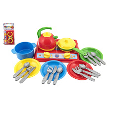 Teddies Sada nádobí s vařičem plast 22x16cm s doplňky v sáčku