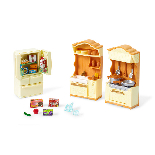 Sylvanian Families 5341 set - kuchyňská linka s ledničkou