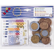 Klein Euro bankovky a mince