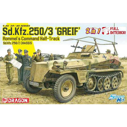 Dragon Model Kit military 6911 - Sd.Kfz.250/3 “Greif” (2 in 1) (1:35)