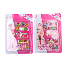 Wiky Kreativní sada korálky plast 2 druhy na kartě 18x26x2cm Wiky Kreativní sada korálky plast 2 druhy na kartě 18x26x2cm