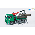 Bruder 2769 Lesnické vozy - MAN TGA Timber kamion s nakl. ramenem a 3 kmeny