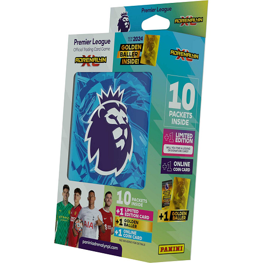 Panini PREMIER LEAGUE 2023/2024 - ADRENALYN - plechová krabička (hranatá)