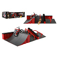 Teddies Skatepark - rampy,kolo prstové,skateboard prstový plast v krabici 44x12x25cm