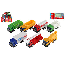 Auto nákladní Welly Scania kov/plast 7,5cm 6 druhů v krabičce 10,5x4x4cm 36ks v boxu Auto nákladní Welly Scania kov/plast 7,5cm 6 druhů v krabičce 10,5x4x4cm 36ks v boxu