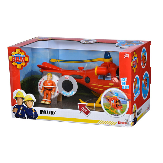 Simba Požárník Sam Vrtulník s figurkou