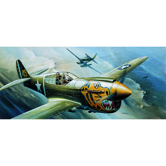 Academy Model Kit letadlo 12468 - P-40E (1:72)