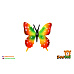 ZOOted Motýl tropický Papilio/otakárek barevný zooted plast 6cm 
