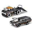 Maisto - Muscle Transports - 1966 Chevrolet C60 Flatbed 1970 Oldsmobile Vista Cruiser, 1:64
