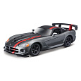 Bburago - Auta HOBBY, Dodge Viper SRT 10 ACR, šedá metalíza-matná černá, 1:24