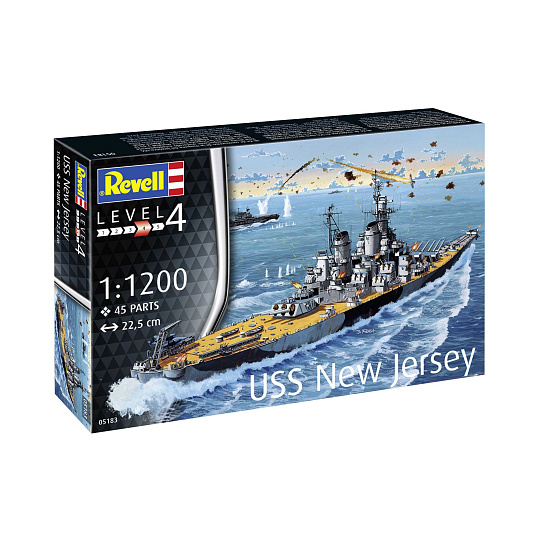 Revell Starter Kit loď 75183 - Battleship USS New Jersey (1:1200) Revell Starter Kit loď 75183 - Battleship USS New Jersey (1:1200)