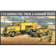 Academy Model Kit military 13401 - GERMAN FUELTANK & SHIWIMM (1:72)