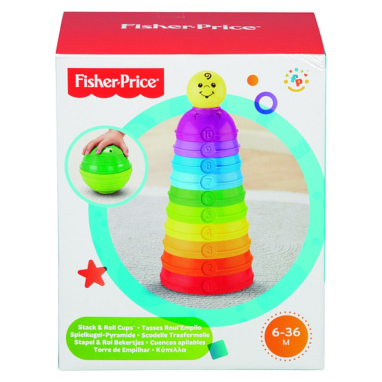 Fisher Price W4472 Aktivní skládačka s rolničkou