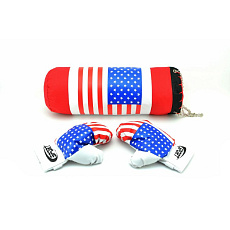 Teddies Boxovací pytel + rukavice v síťce 45x15cm