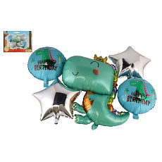Teddies Sada balonek/balonky 5ks nafukovací dinosaurus Teddies Sada balonek/balonky 5ks nafukovací dinosaurus