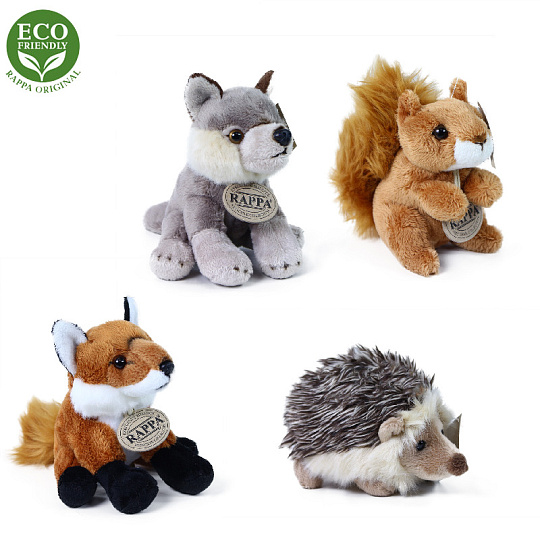 Rappa Plyšová zvířata lesní sedící 12 - 15 cm ECO-FRIENDLY Rappa Plyšová zvířata lesní sedící 12 - 15 cm ECO-FRIENDLY