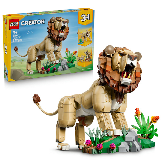 LEGO Creator 3v1 31386 Divoká zvířata: Majestátní lev
