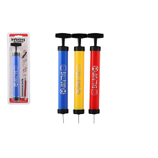 Teddies Pumpička na míče ruční plast 28cm s kovovými hroty 3 barvy