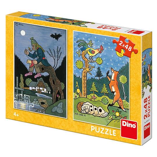 Dino JOSEF LADA: POHÁDKY 2x48 Puzzle Dino JOSEF LADA: POHÁDKY 2x48 Puzzle