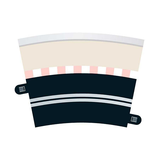 Scalextric Příslušenství SCALEXTRIC C7017 - Single Lane (R3 Curve x 4)