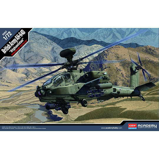 Academy Model Kit vrtulník 12537 - British Army AH-64 "Afghanistan" (1:72)