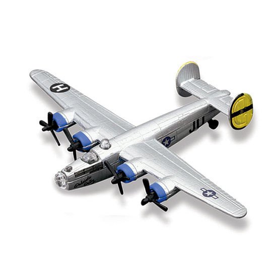 Maisto - Fresh Metal Tailwinds - letadla, B-24 Liberator, stříbrná, blister
