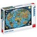 Dino KRESLENÁ MAPA SVĚTA 1000 Puzzle