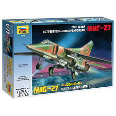 Zvezda Model Kit letadlo 7228 - MIG-27 (re-release) (1:72)