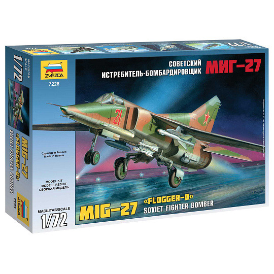 Zvezda Model Kit letadlo 7228 - MIG-27 (re-release) (1:72)