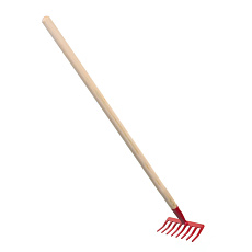 Rappa Hrábě kovové červené velké 80cm