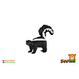 Skunk pruhovaný zooted plast 5cm 
