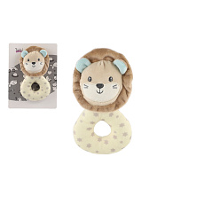 Lev/Lvíček chrastítko plyš 18cm na kartě v sáčku 0+