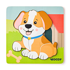 Woody Puzzle Baby - pejsek Woody Puzzle Baby - pejsek