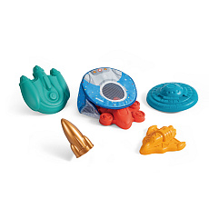 Hape Hračky na písek - Sada bábovek Vesmírné lodě