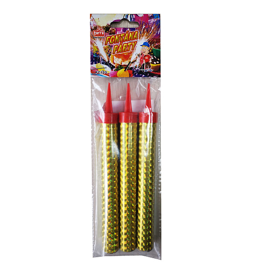 Rappa Fontána párty 12cm, 3ks v sáčku