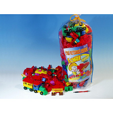 Stavebnice LORI 500 balení pro školky plast 500ks v pytli 30x70x20cm Stavebnice LORI 500 balení pro školky plast 500ks v pytli 30x70x20cm