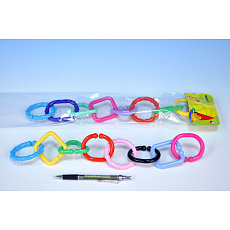 Profibaby Řetěz/zábrana 8 tvarů plast v sáčku 11x48x3cm 0m+