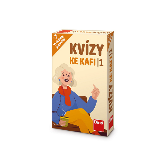 Dino TRÉNINK PAMĚTI: KVÍZY KE KAFI 1 Naučná hra Dino TRÉNINK PAMĚTI: KVÍZY KE KAFI 1 Naučná hra