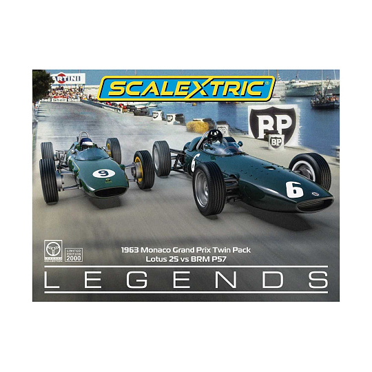 Scalextric Autíčko Single Seater SCALEXTRIC C4580A - 1963 Monaco Carlo Grand Prix Twin Pack (1:32) Scalextric Autíčko Single Seater SCALEXTRIC C4580A - 1963 Monaco Carlo Grand Prix Twin Pack (1:32)