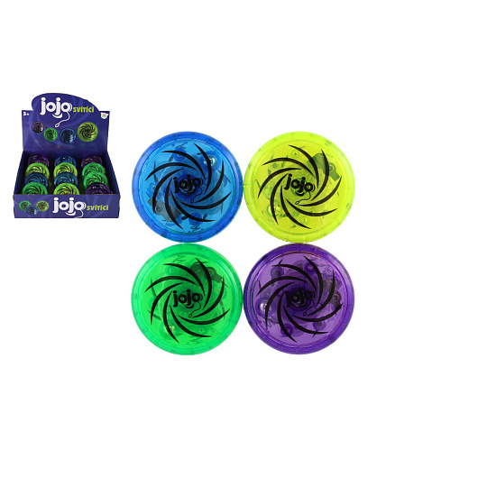 Teddies Jojo plast 6cm svítící na baterie 4 barvy