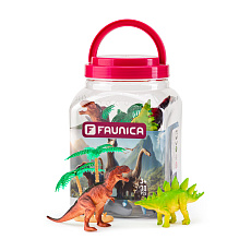 FAUNICA Zvířátka figurky sada v MEGA tubě - Dinosauři